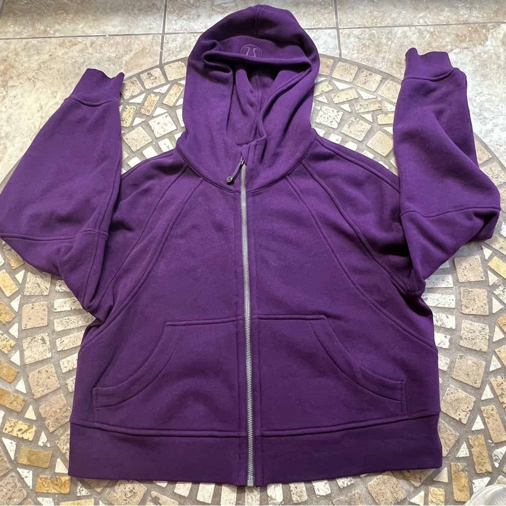 Lululemon scuba oversized full-zip hoodie purple - Picture 2 of 11